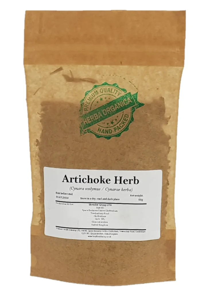 Artichoke Herb Herba Organica – dried overground parts of Cynara scolymus with natural green and brown