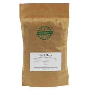 Birch Bark Herba Organica – dried bark pieces of Betula pendula with natural texture and earthy colour