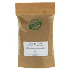 Borage Herb Herba Organica – dried Borago officinalis leaves and stems with natural green tones and fine texture