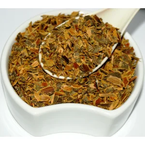 Buckthorn Bark Herba Organica – close-up of dried Frangula alnus bark pieces showing natural texture and earthy colour