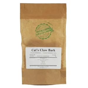 Cats Claw Bark (Uncaria tomentosa) Herba Organica, dried bark pieces for herbal infusions, teas, and traditional preparations