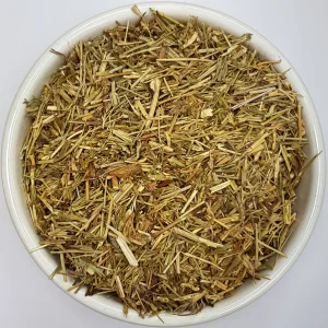 Common Centaury Herb (Centaurium erythraea) Herba Organica showing texture and natural colour of dried herb pieces