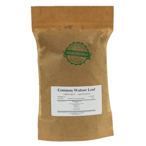 Common Walnut Leaf (Juglans regia L) Herba Organica, dried leaves for herbal teas, infusions, and traditional herbal preparations
