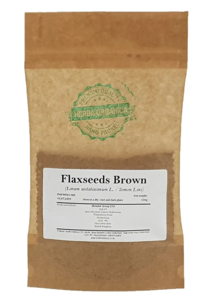 Flaxseeds Brown Linum usitatissimum L Herba Organica natural brown seeds for baking and herbal use