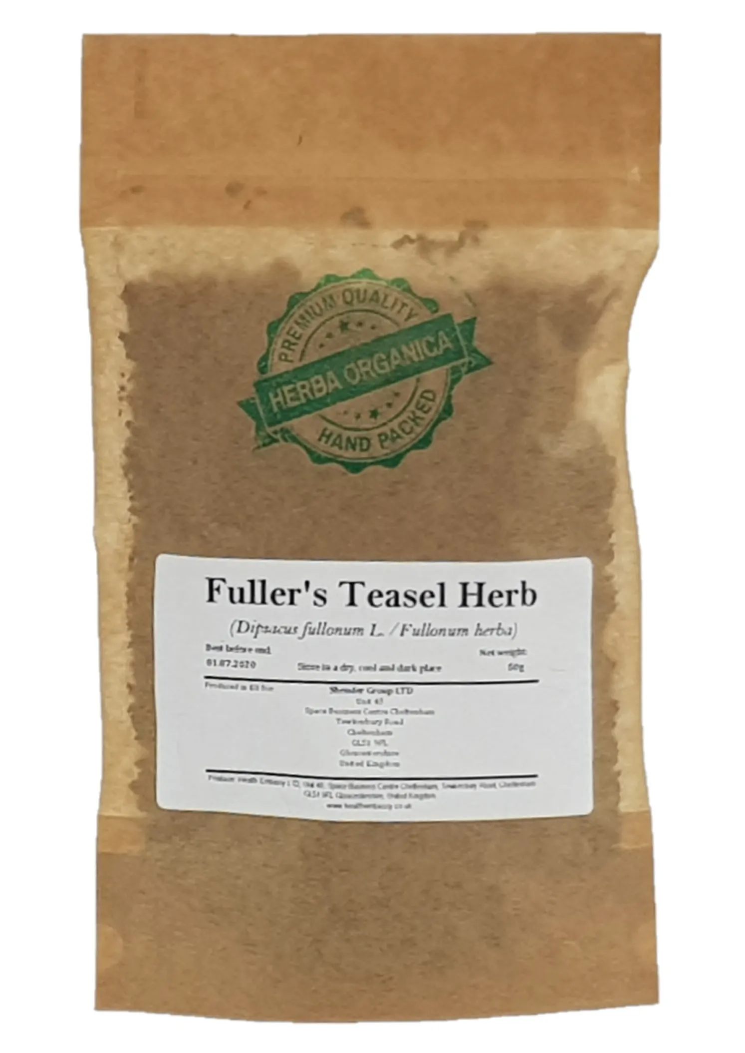 Fullers Teasel Herb Dipsacus fullonum L Herba Organica dried herb for herbal tea and infusions