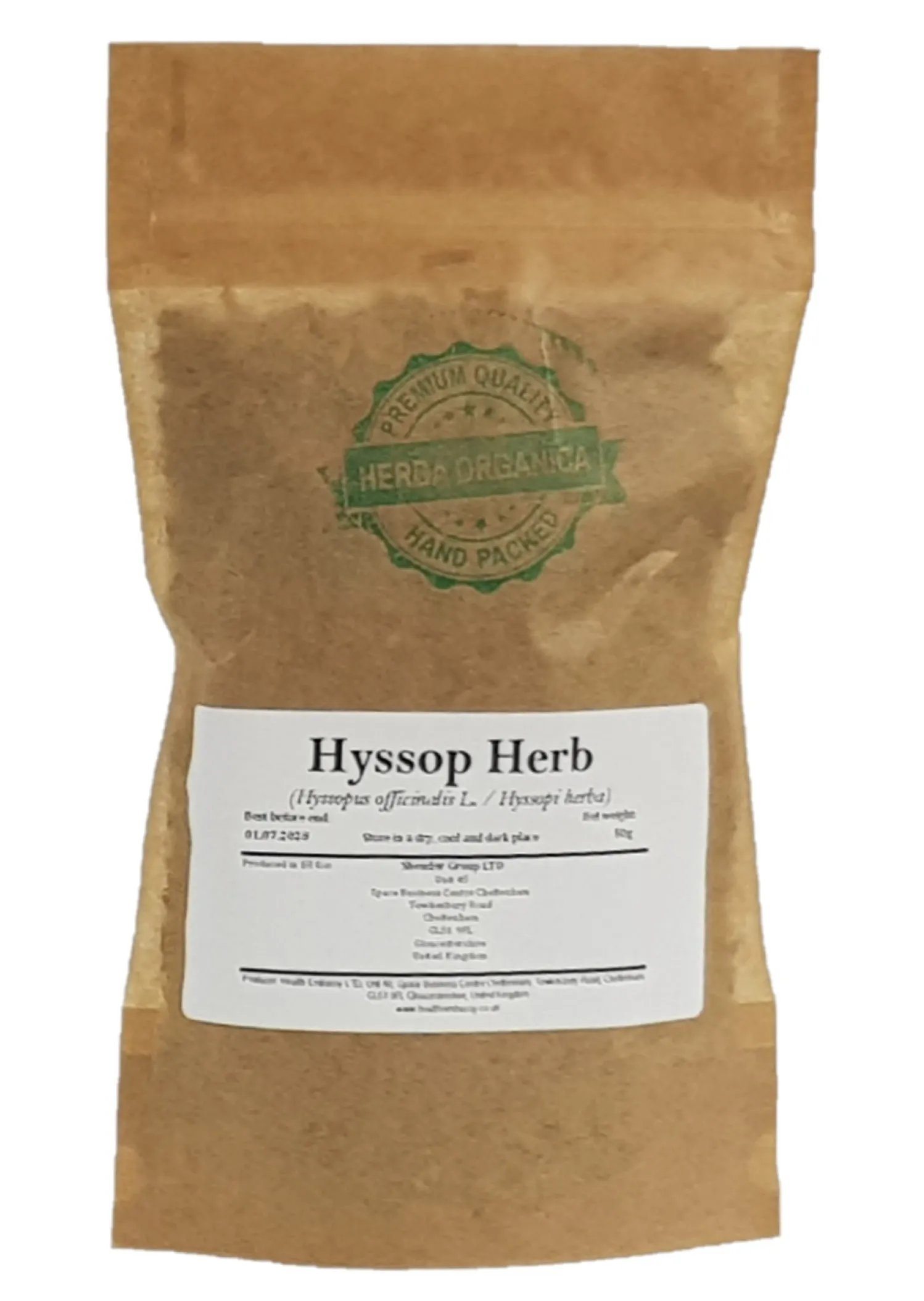 Hyssop Herb Hyssopus officinalis L Herba Organica dried herb for herbal teas and natural blends