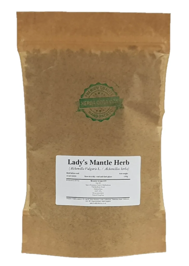 Ladys Mantle Herb Alchemilla vulgaris L Herba Organica dried herb for herbal teas and natural blends