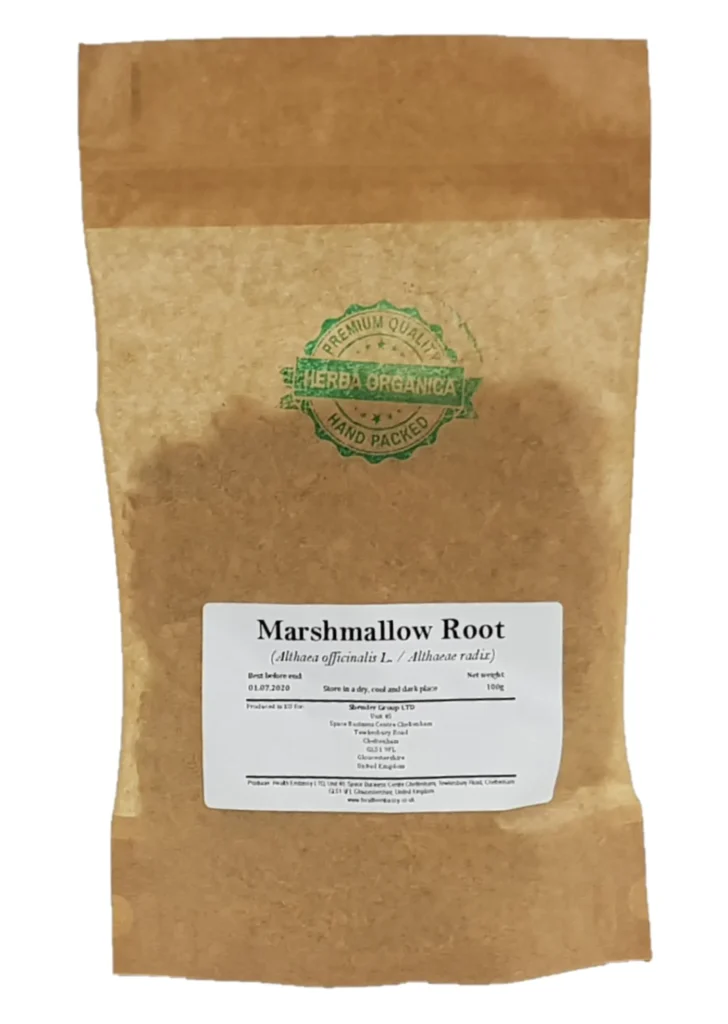 Marshmallow Root Althaea officinalis L Herba Organica dried root for herbal infusions and natural preparations