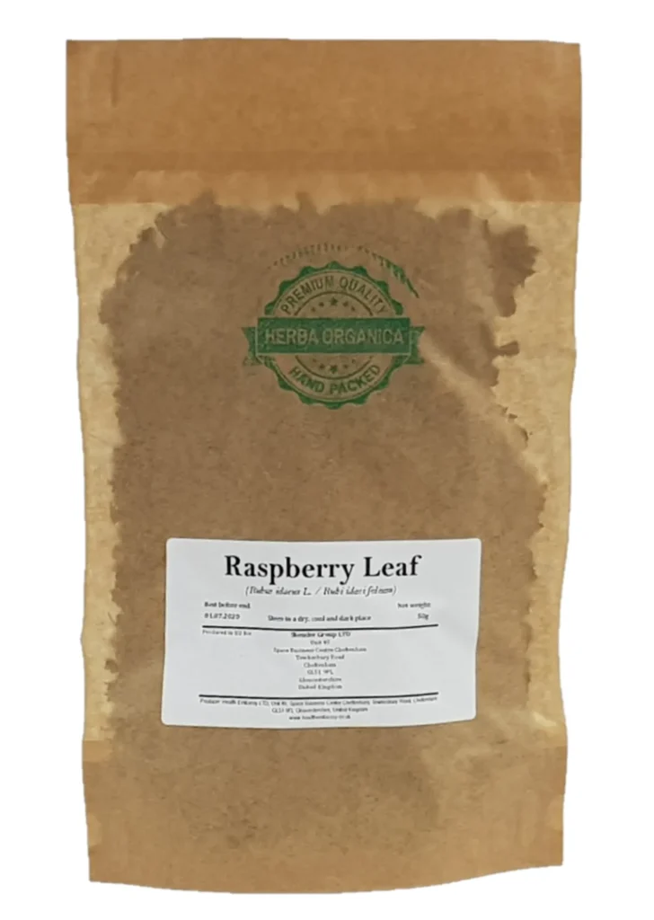 Raspberry Leaf Rubus idaeus L Herba Organica dried leaves for herbal teas