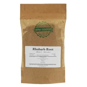 Rhubarb Root Rheum L Herba Organica dried root pieces for herbal teas and preparations