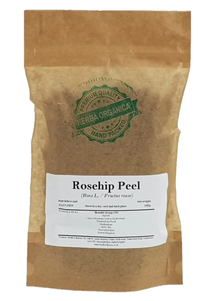 Rosehip Peel Rosa canina L Herba Organica dried peel pieces for teas and herbal blends