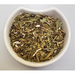 Wood Betony Herb (Stachys officinalis L.) Herba Organica dried herb showing natural leaf and stem texture for herbal teas and infusions