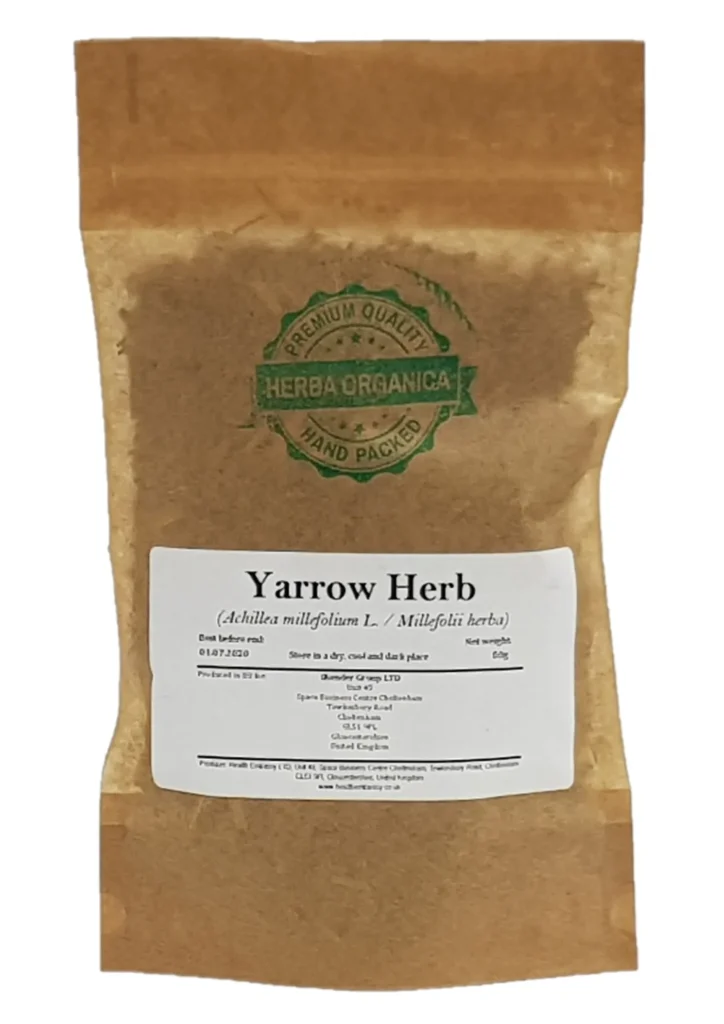 Yarrow Herb (Achillea millefolium L.) Herba Organica premium dried herb for herbal teas and infusions