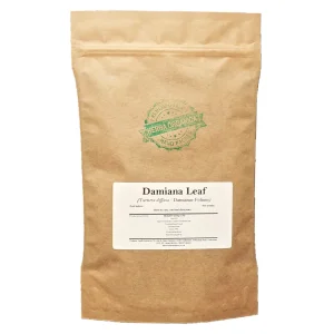 Damiana Leaf (Turnera diffusa) Herba Organica, dried leaves for herbal teas, infusions, and herbal preparations