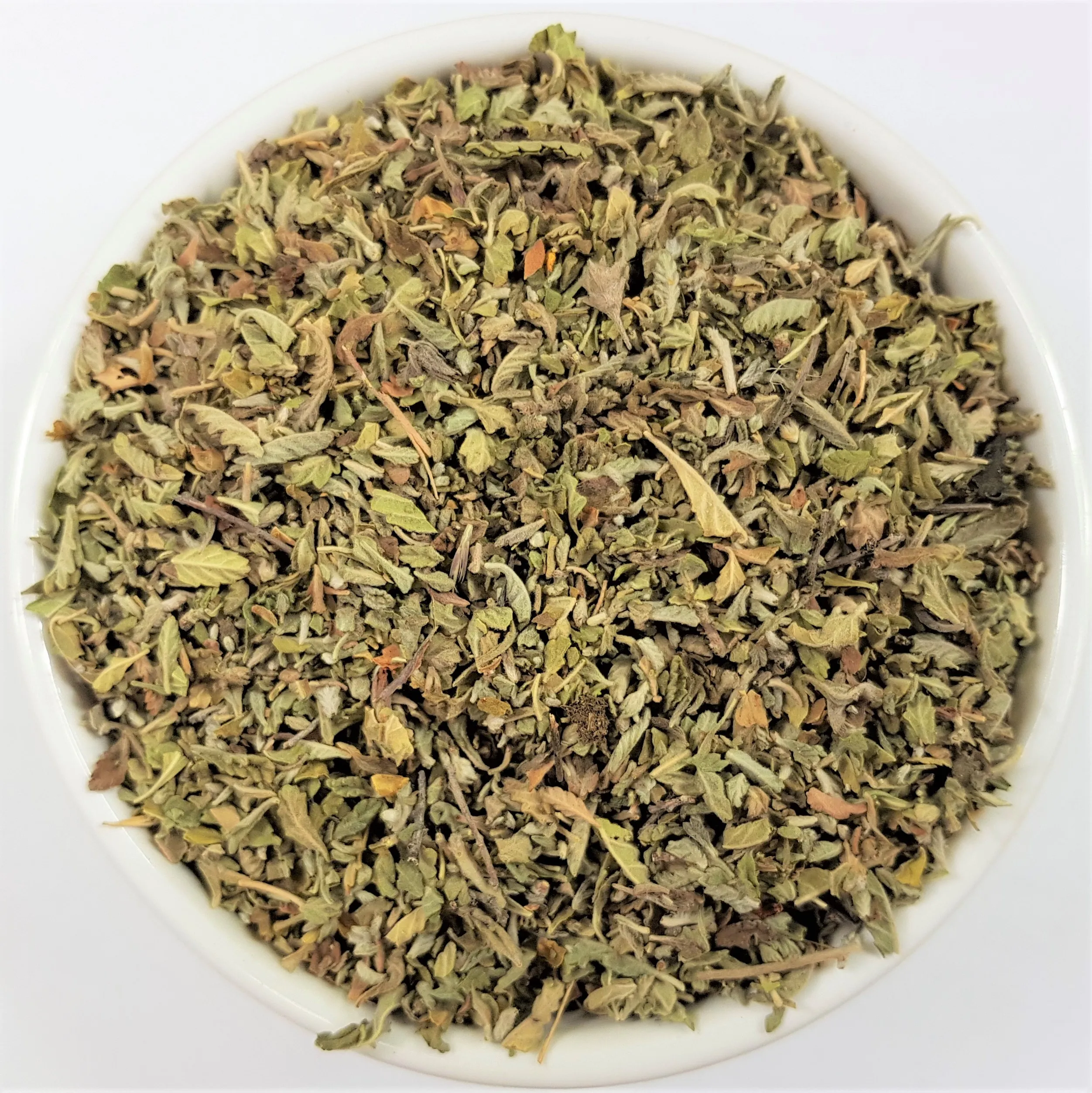 Damiana Leaf (Turnera diffusa) Herba Organica showing texture and natural colour of dried leaves