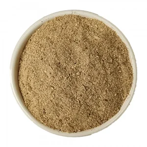 Dandelion Root Powder (Taraxacum officinale L) Herba Organica showing fine texture and natural colour of dried root powder