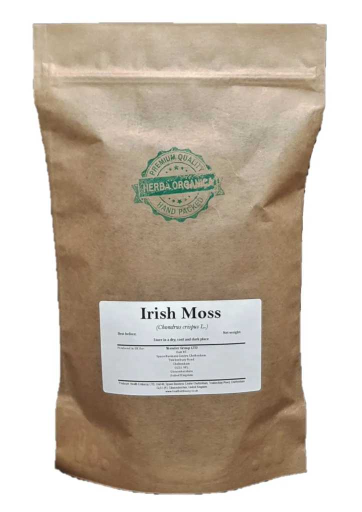 Dried Irish Moss (Chondrus crispus L.) Herba Organica – natural seaweed for culinary and herbal use