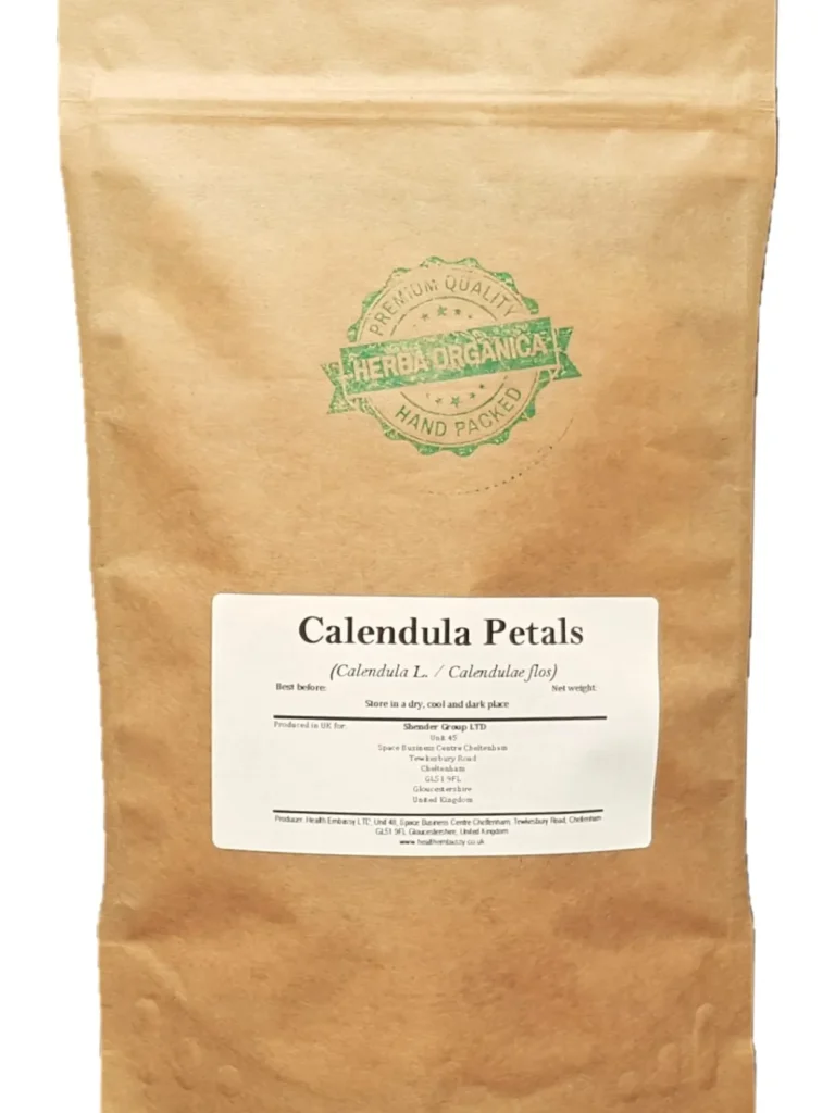 Calendula Petals (Calendula L) Herba Organica, dried petals for herbal infusions, teas, and culinary use